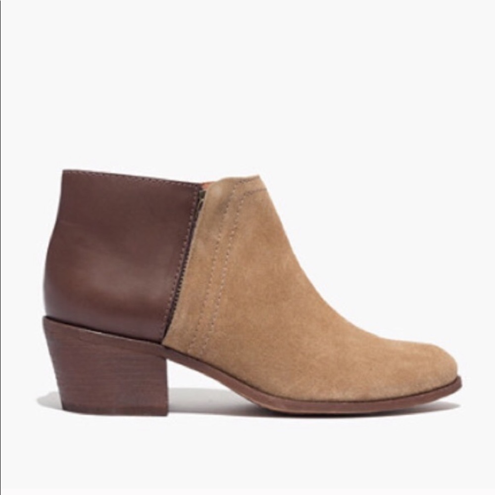 • Madewell • Cait Ankle Booties Brown Tan 7